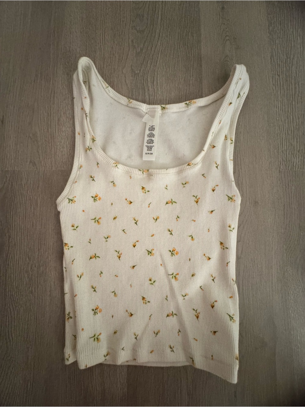 skims marigold ribbed tank